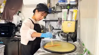 【大阪】元パティシエが作る自家製にこだわった大人気クレープ屋を密着！osaka Japanfood crepe
