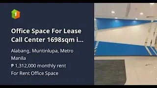 Office Space For Lease Call Center 1698sqm in Alabang Muntinlupa