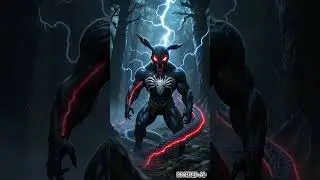 Hybrid of venom and Pikachu #shortvideo #subscribe #shorts #venom #fun