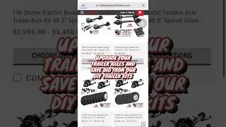 Revamp Your Trailer: Our DIY AXLE Upgrade KITS ARE All You Need UPGRADE AND SAVE FROM OUT DIY KITS