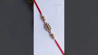 Easy Rakhi Making Idea | DIY Kundan Rakhi #shorts #youtubeshorts #rakhi