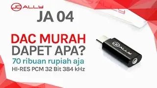 DONGLE DAC HI-RES TERMURAH?? - JCally JA 04 DAC USB Type-C - Review singkat padat lengkap
