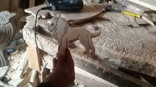 Wood Carving bird and lion in one piece of wood ll bird drawing ll bird carving ll Lion drawing ll