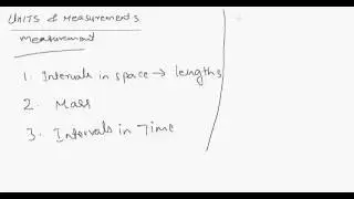 Physics- Units and measurements-mks system-si units