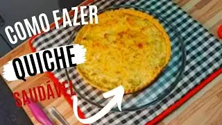 QUICHE SAUDÁVEL QUE VOCÊ PROCURA |  MASSA DE GRÃO-DE-BICO |  RECHEIO DE ALHO PORÓ E PALMITO.