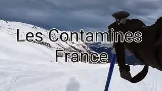 A black run on my ski trip from france #skiing 