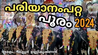 Pariyanampatta Pooram 2024 - Kallur Unnikrishnan Melam Full Video