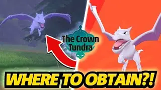 WHERE TO FIND AERODACTYL IN POKEMON SWORD AND SHIELD! | Pok&eacute;mon Sword and Shield Crown Tundra!