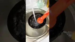 Long handle pot brush with dish soap #homefinds #amazon #gadgets #kitchenhacks