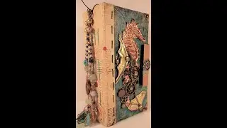 Steampunk Hardbound Junk Journal with Embossed Metal by Yellow Dress Crafts