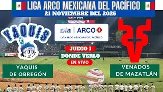 ⚾️Yaquis de Obreg&oacute;n vs Venados⚾️Donde Verlo EN VIVO|Liga ARCO Mexicana de Beisbol 2025-2026
