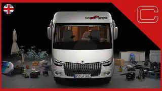 Carthago motorhomes and their unique double floor with huge storage space