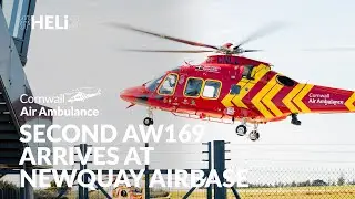 Pilot Flies Second AW169 to Cornwall Air Ambulance Airbase | New Helicopter Joins Lifesaving Fleet