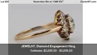 JEWELRY. Diamond Engagement Ring.