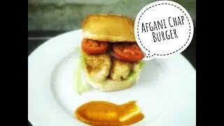 Afghani Chaap Burger(अफगानी चाप बर्गर)-Easy To Make At Home!!