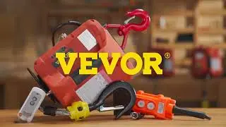 VEVOR Electric Hoist Winch - Lift 1100lbs with Wireless Control & Overload Protection!