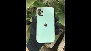 Mint Green 6D Chrome lense silicone case for Iphone 11 & Iphone 12