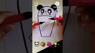 Fruit Juice + Panda Drawing... Satisfying #shorts @Mahi