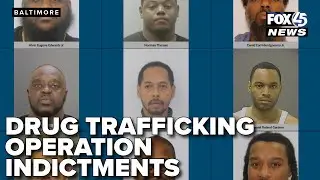 Baltimore City officials announce indictment of 11 defendants in drug trafficking operation