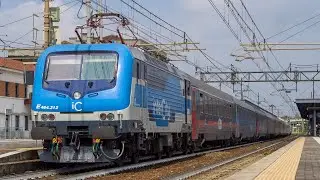 TRENI in ARRIVO, PARTENZA, TRANSITO & DEVIATI in stazione a PIACENZA