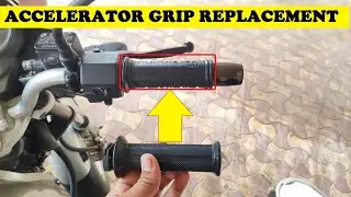 How to replace bike Handle grip | Accelerator grip change | Pulsar handle grip Change | At home