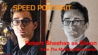 Speed Drawing- Robert Sheehan as SIMON in THE MORTAL INSTRUMENTS