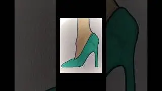 ASMR COLOURING #art #fineart #artwork #artcommunity #relaxingsounds #asmrsounds #asmr #highheels