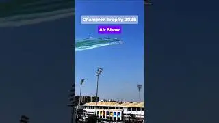 AIR SHOW IN CHAMPION Trophy 2025  Opening Ceremony National Stadium Karachi | PAK V'S Newz