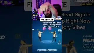 FREE EMOTE HEART SIGN 🔥 in #fortnite shop NOW under Victory Vibes #fortniteshop #gaming