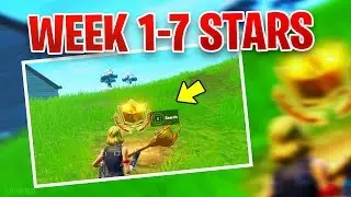 ALL SECRET BATTLE STARS WEEK 1-7 , FORTNITE SEASON 10