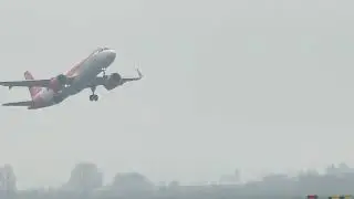 EASYJET TAKEOFF TO LONDON 🛫#airplane #aviation #viralvideo #airport #views #london #uk 
