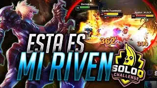 &iexcl;ESTA es la RIVEN de ELECTROKIDI! &iexcl;Carrileando mi PROMO A DIAMANTE 2 del SOLOQ CHALLENGE!