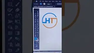 Monogram HT Logo Design In Adobe Illustrator || #shorts #shortviral #logodesgin #monogram #shortfeed