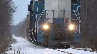 Final CN 589 of 2025 Meets a Sleeping Barred Owl on the Beachburg Sub, Greenbank Road Ottawa 