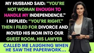 My Husband Said: “You’re Not Woman Enough To Handle My Independence.” I Replied: “You’re” ...