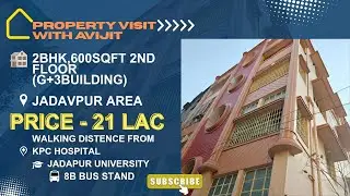 SALE 2BHK, 600 SQFT, 2ND FLOOR JADAVPUR AREA ONLY AT 21 LAC