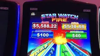 STAR WATCH FIRE SLOT MACHINE. First Time Playing!