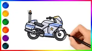 Bike and Motorbikes coloring and drawing Learn Colors for all ages | ColorArto