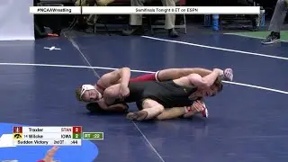 197lbs: Cash Wilcke (Iowa) vs Nathan Traxler (Stanford)