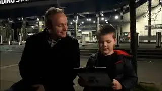 David Sheppard speaks on a First Great Western train.