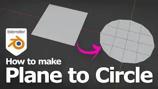 How to make a plane into a circle in Blender