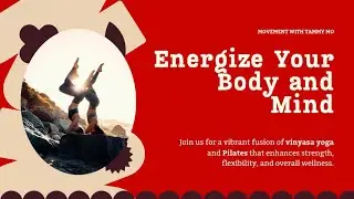 17 Minutes Energetic + Dynamic Vinyasa Yoga Flow + Pilates