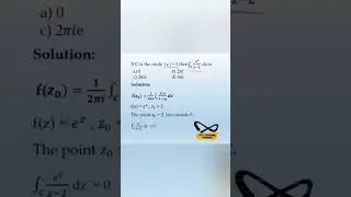 Complex analysis MCQ| Cauchy's Integral formula #csir_tamil #trb_tamil #set_tamil #net_tamil #shorts