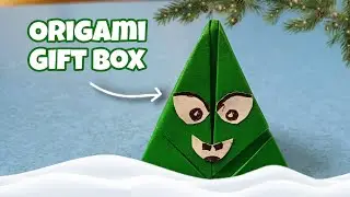 Christmas Tree Gift Box 🎄🎁 | Easy Holiday Origami 