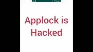 How to open Applock without password