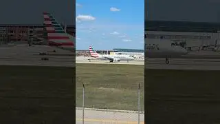 American ERJ-170 landing on runway 8R at GRR! #aviation #airplane #erj #landing #grandrapids #land