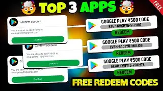 Top 3 app google play gift card for India | redeem code earning app - free redeem code for playstore