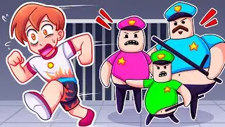 ПОБЕГ от ВСЕЙ СЕМЬИ ВОНЮЧКИ БАРРИ в РОБЛОКС ! 😱 Police Family Escape Roblox