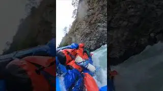 Rafting river  expedition  #thegreatwall rapid almost flip 🙃