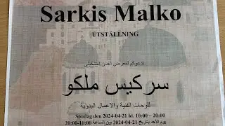Sarkis Malko art exhibition in ABF Sodertalje